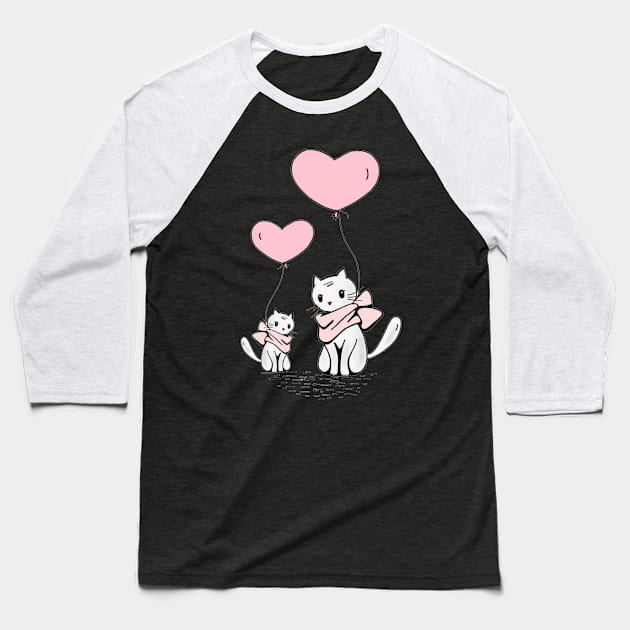 Cat Baseball T-Shirt by Alpha-store